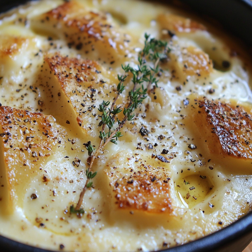 Mont d'Or au vin blanc et à l'ail au four