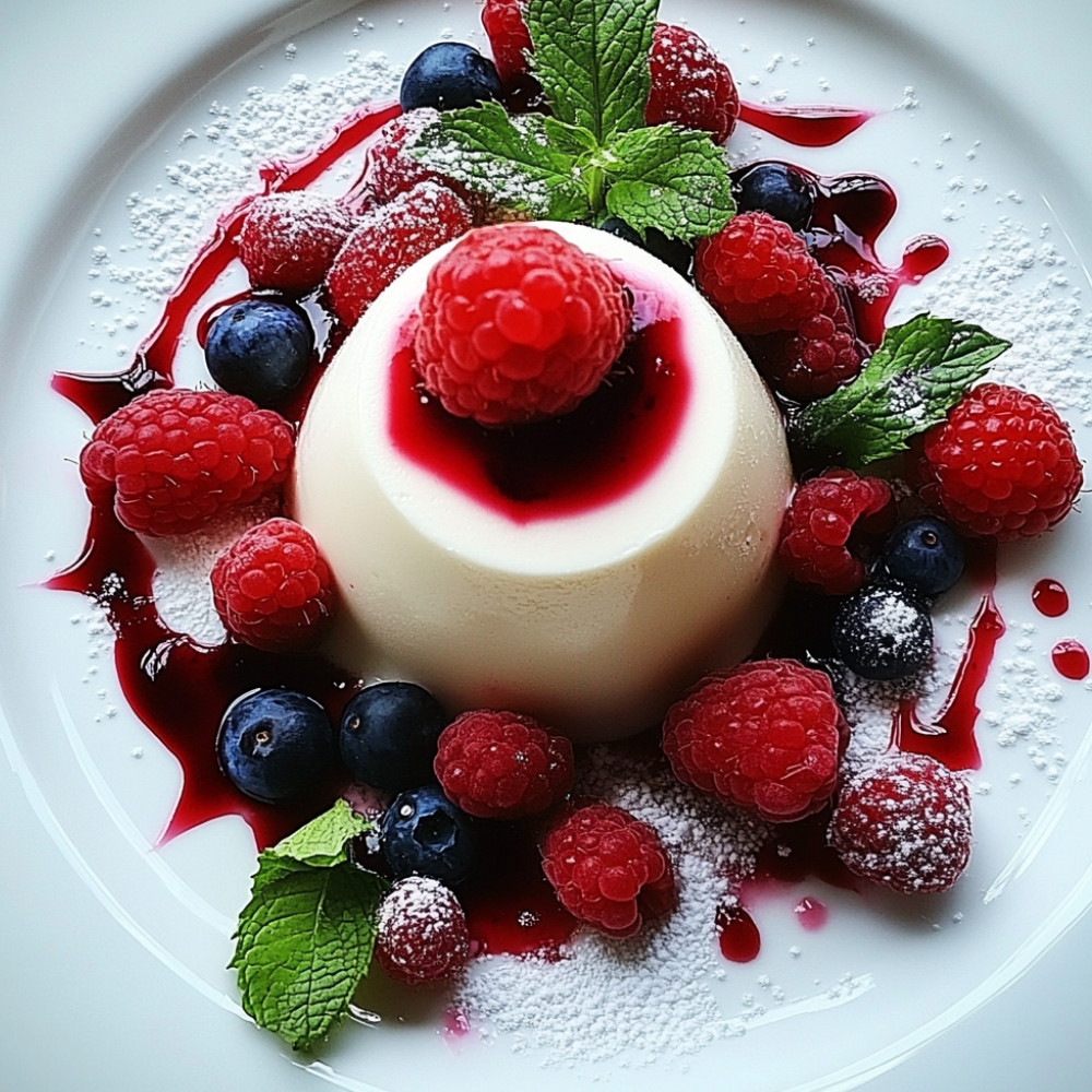 Panna cotta aux fruits rouges