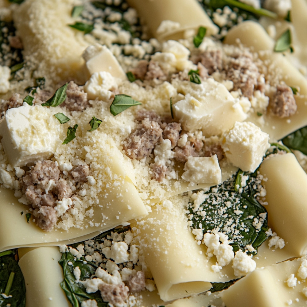 Roulés de lasagne aux saucisses