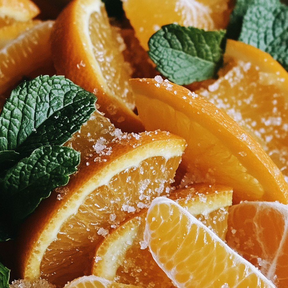 Salade d'oranges à la menthe