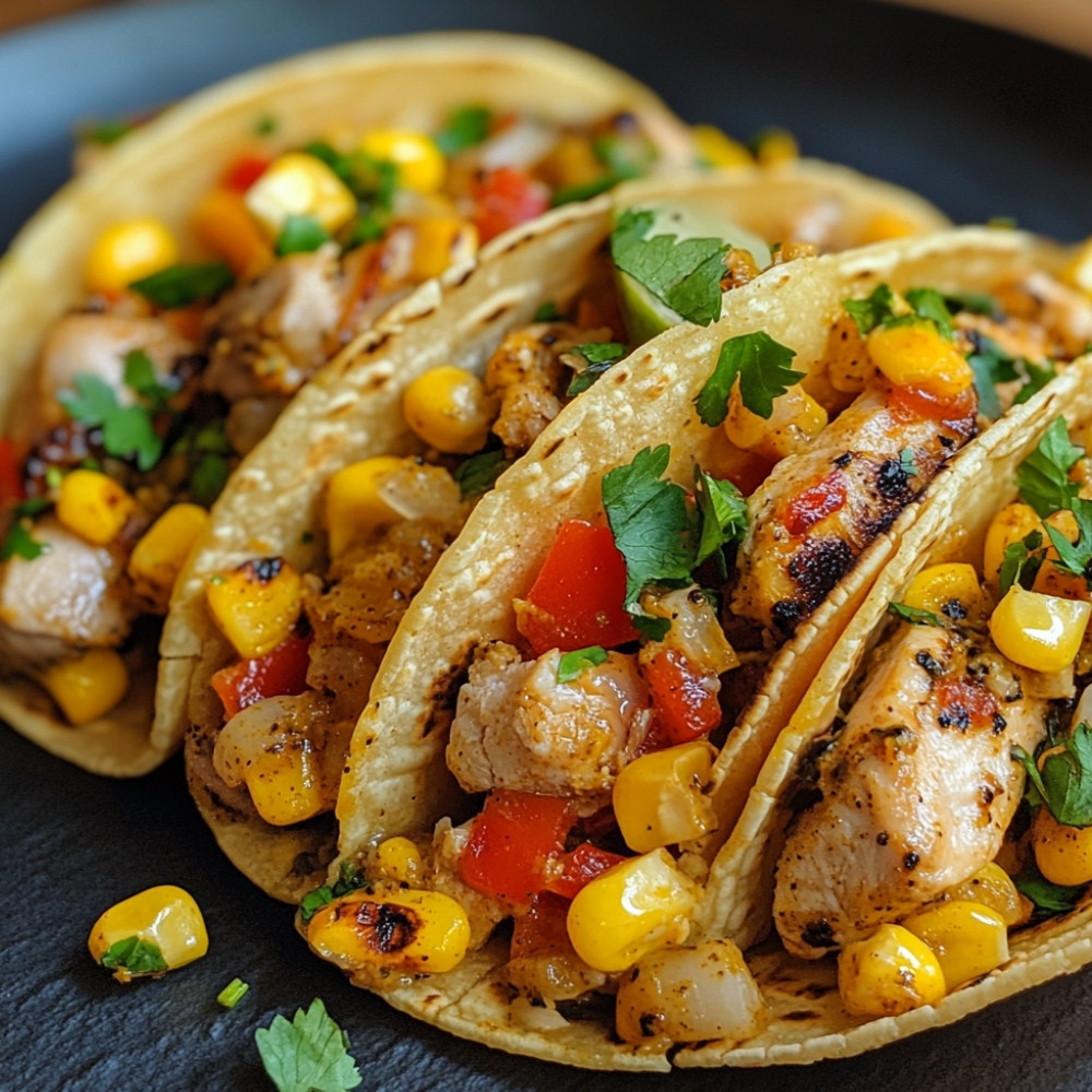 Tacos des Caraïbes au poulet