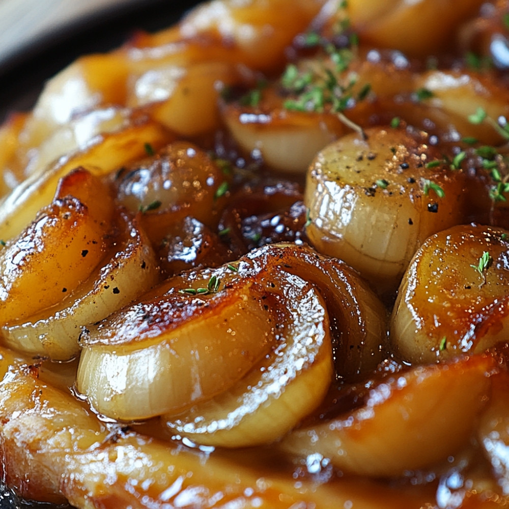 Tarte Tatin aux Oignons Caramélisés