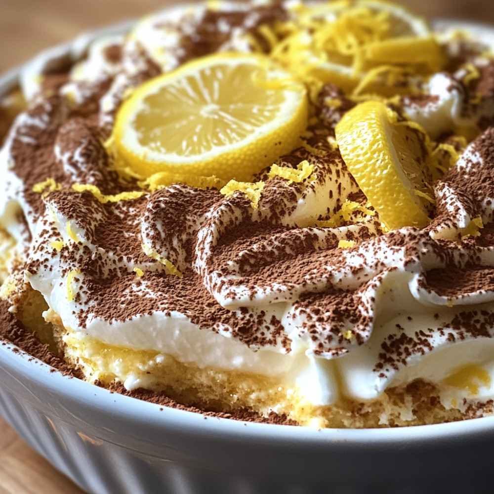 Tiramisu au citron et limoncello