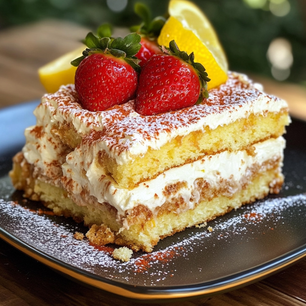 Tiramisu fraises et limoncello