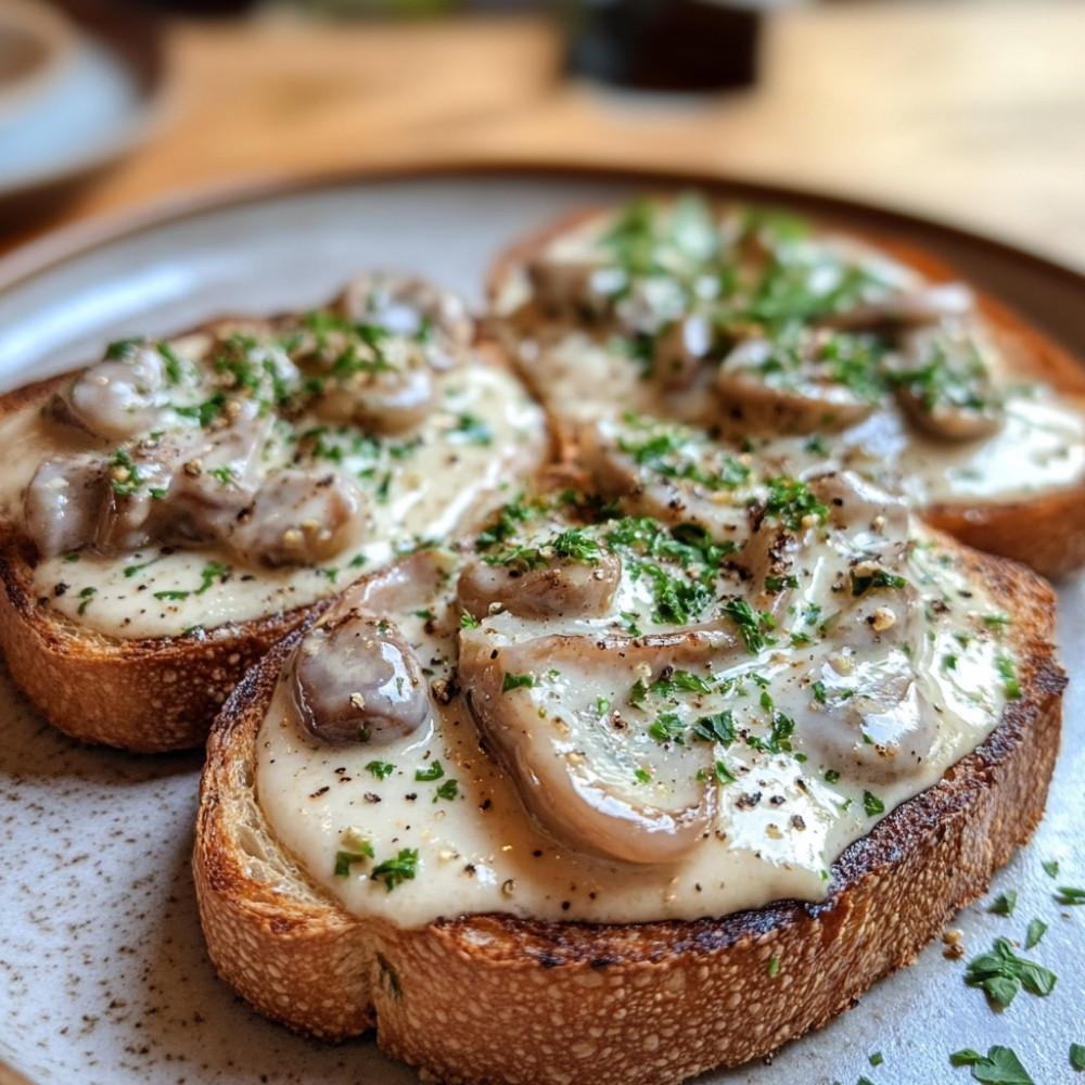 Toasts aux cèpes