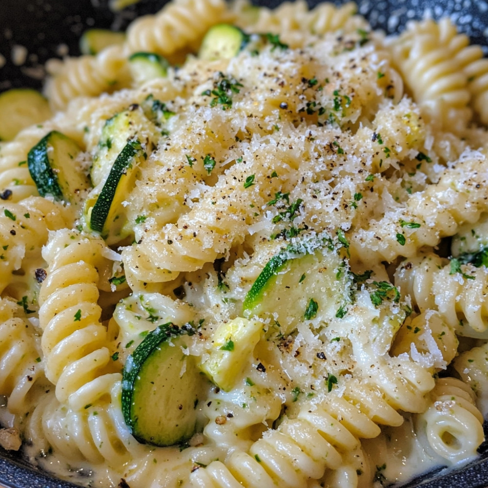 Torsades Lustucru à la crème de courgette