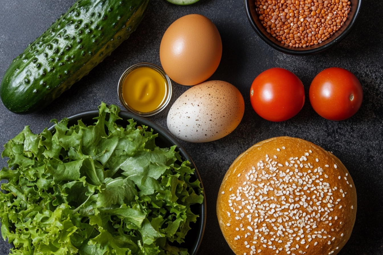 Burger végétarien aux lentilles