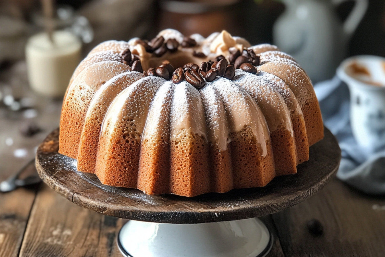 Cake moelleux au café et glaçage crémeux au café