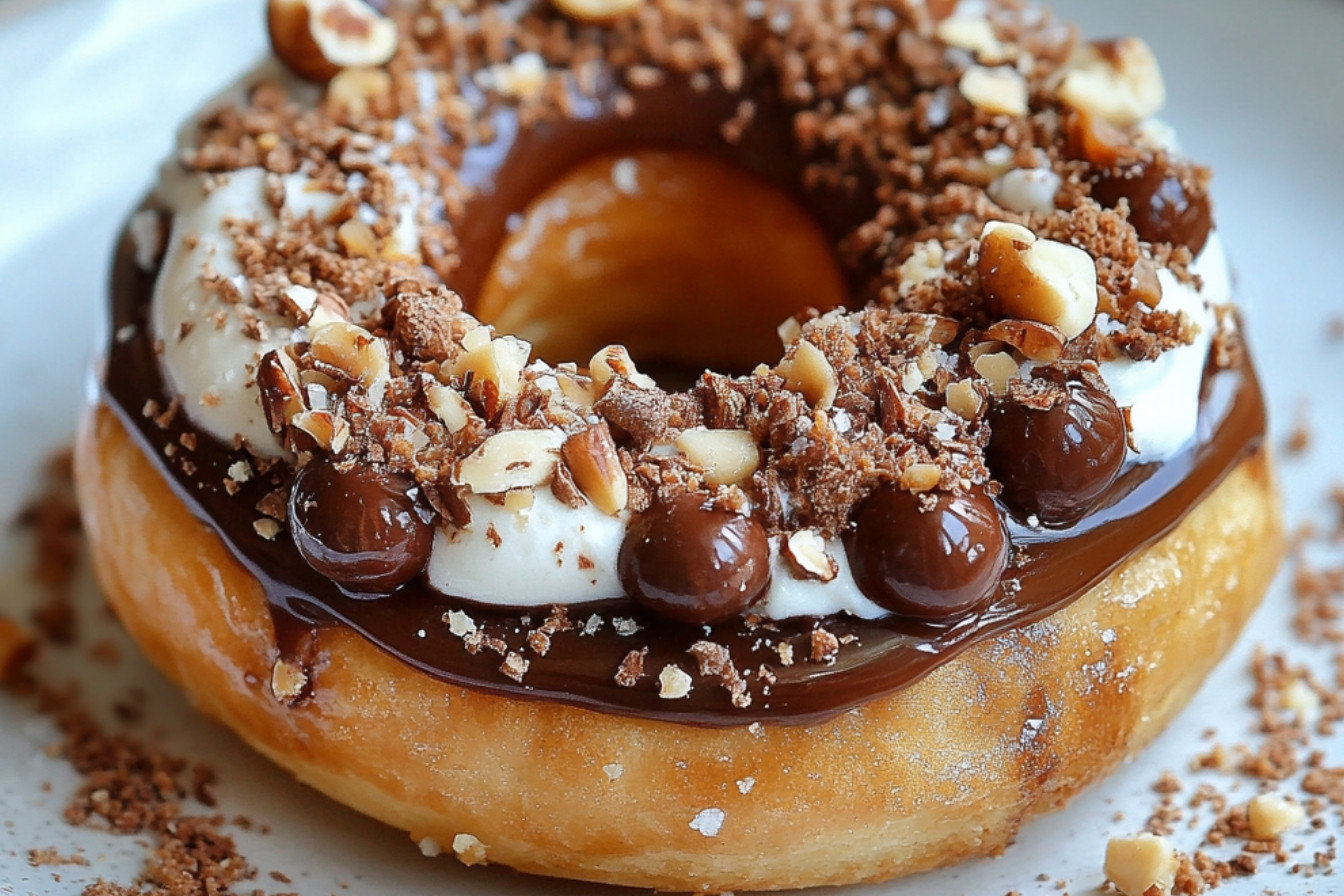 Couronne de choux chantilly, noisettes et caramel au beurre salé