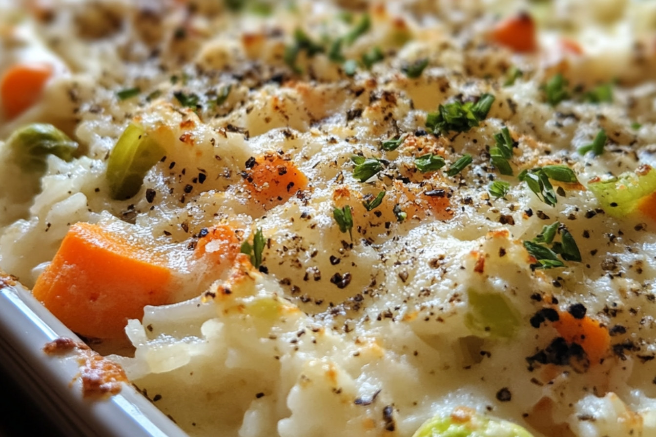 Gratin de riz aux légumes d'hiver