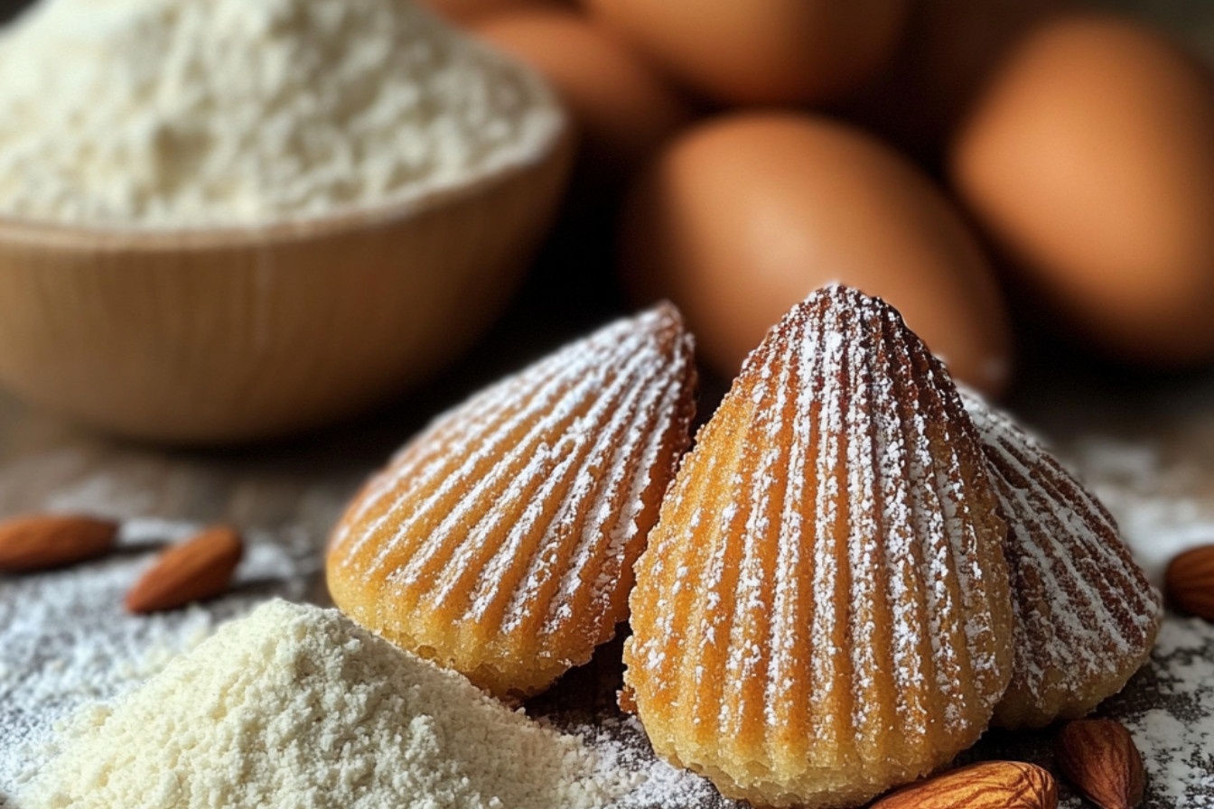 Madeleines à la poudre d'amandes