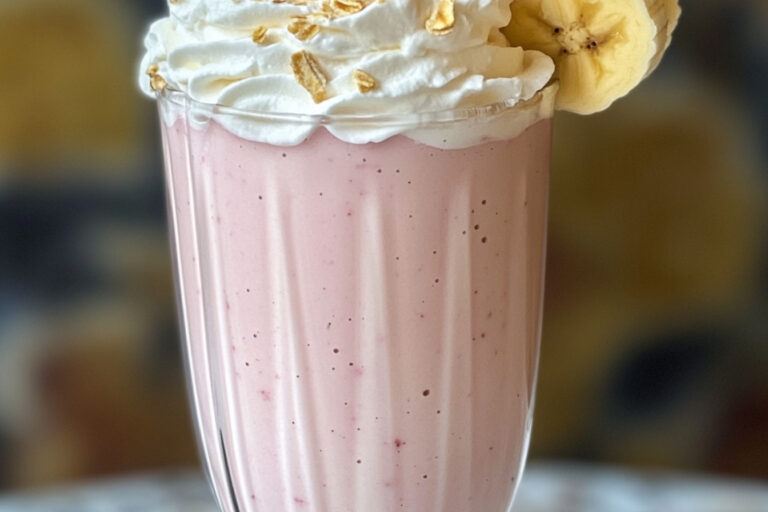 Milk-shake fraises-banane