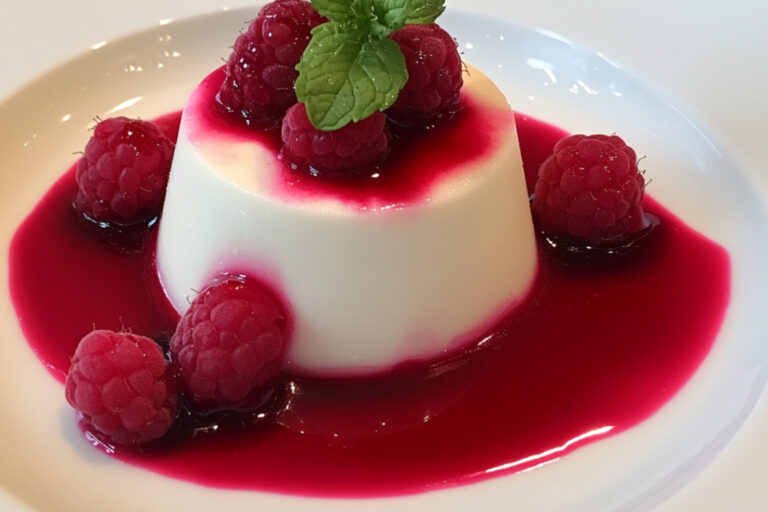 Panna Cotta aux Framboises