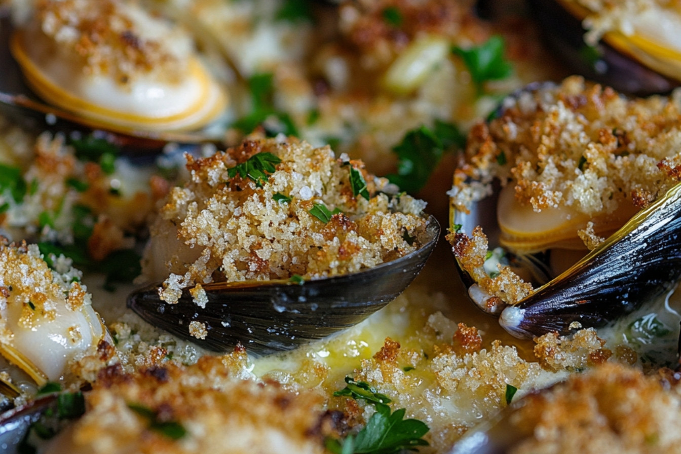 Pétoncles et gratin de moules