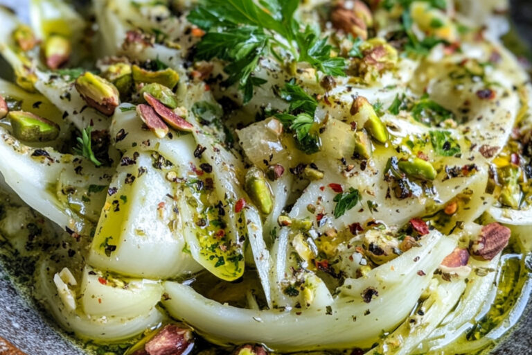 Salade de fenouil, pistaches et sumac