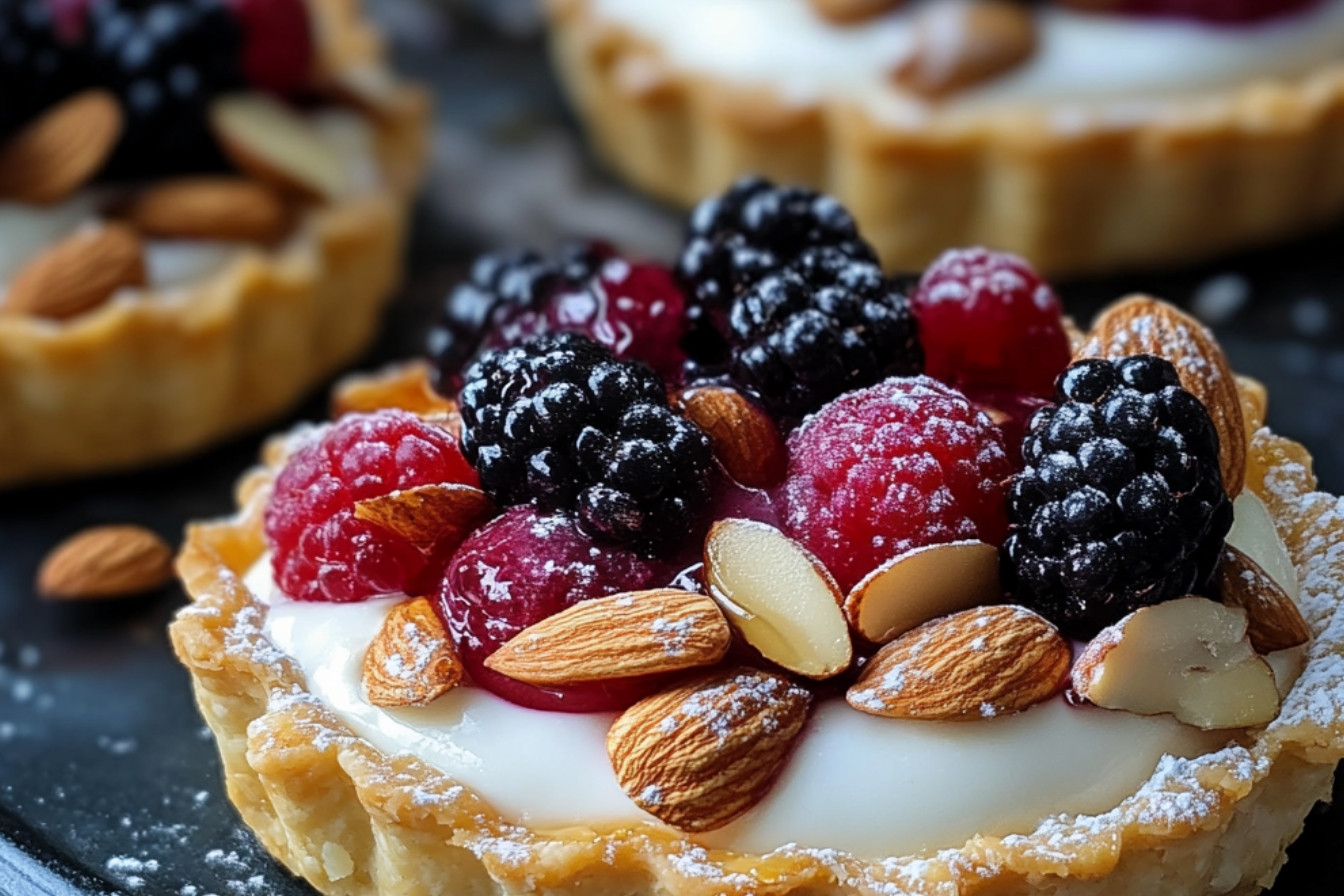 Tartelettes de déjeuners yaourt et fruits