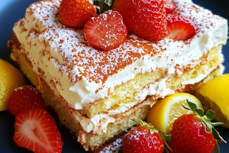 Tiramisu fraises et limoncello