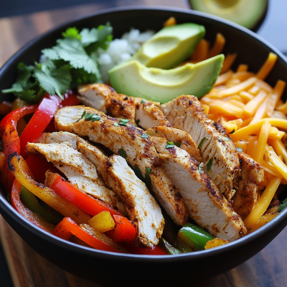 Bols fajitas au poulet