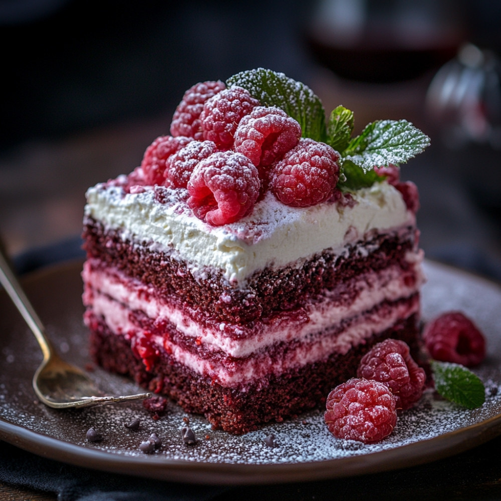 Bûche framboisier