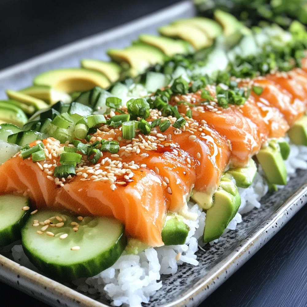 Coupelles style sushi bake au saumon
