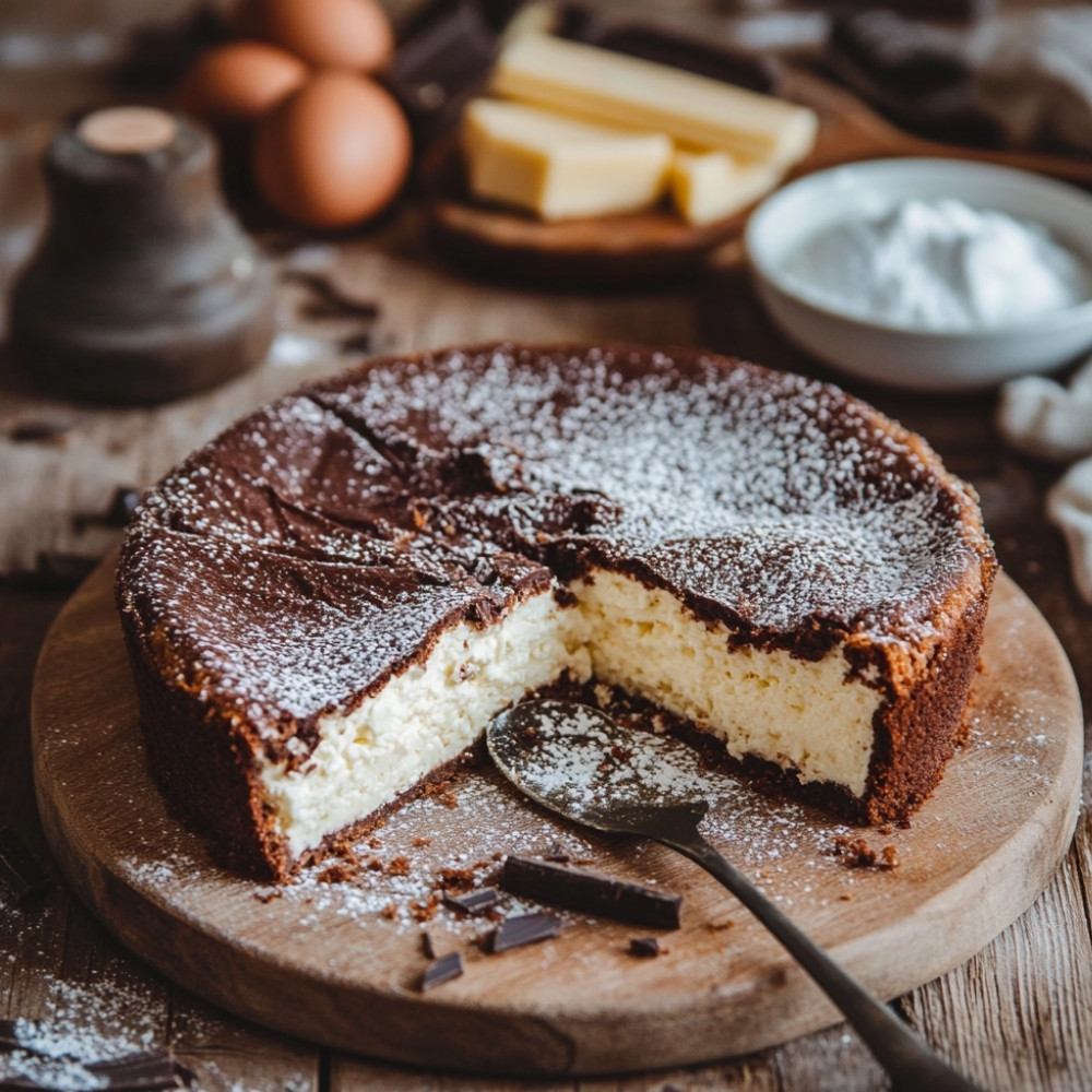 Gâteau sans farine au chocolat et ricotta