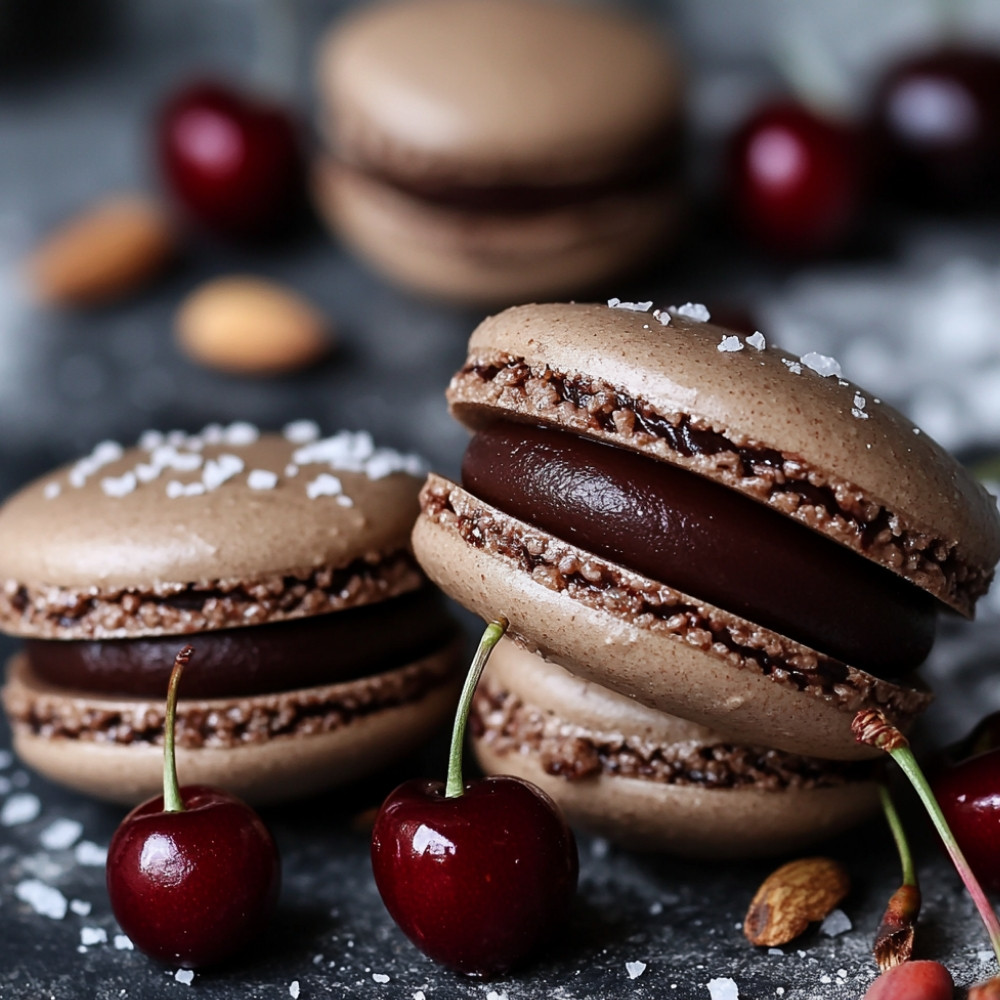 Macarons santé choco cerises