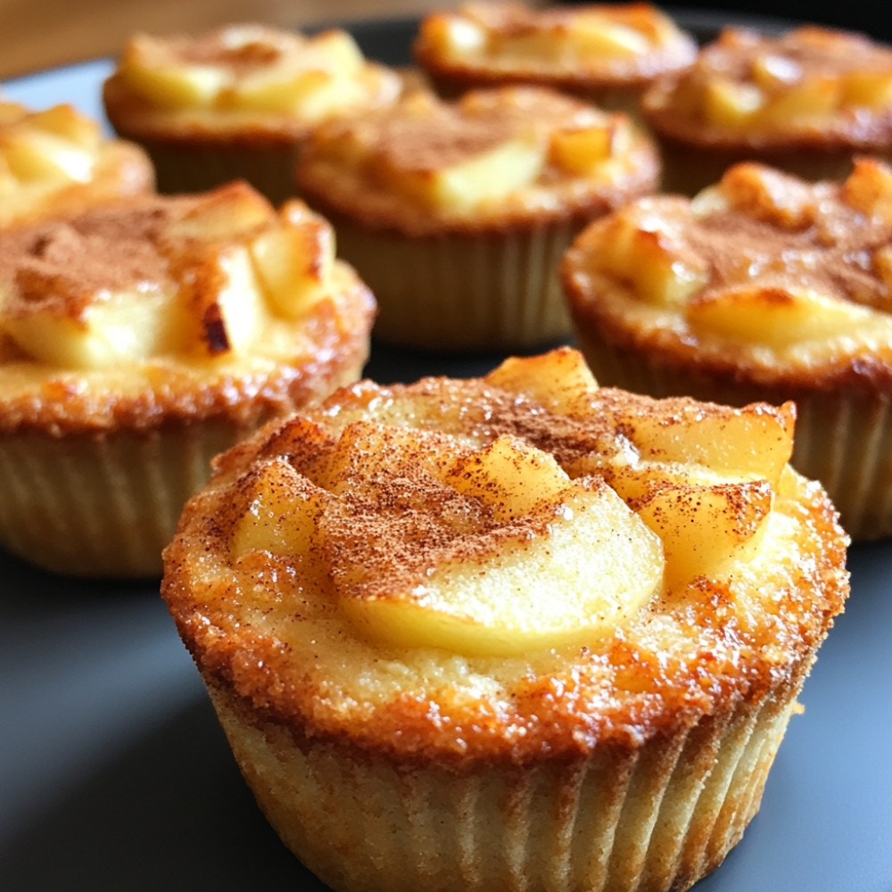 Mini gâteau au fromage et pommes
