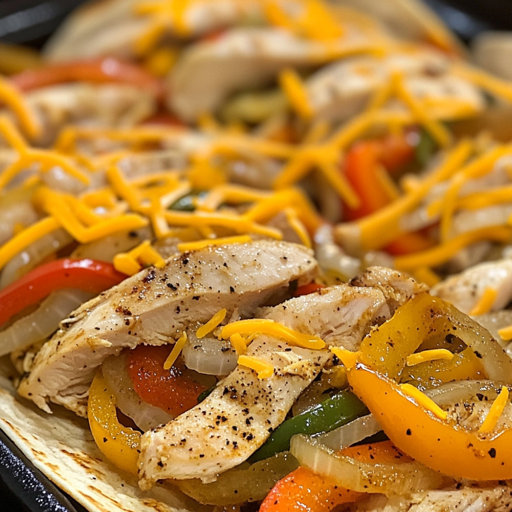 Roulades de poulet fajitas