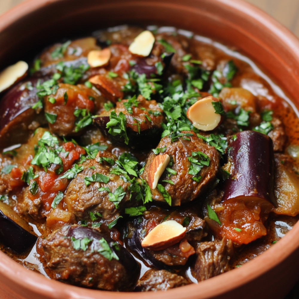 Tajine de boeuf et aubergine