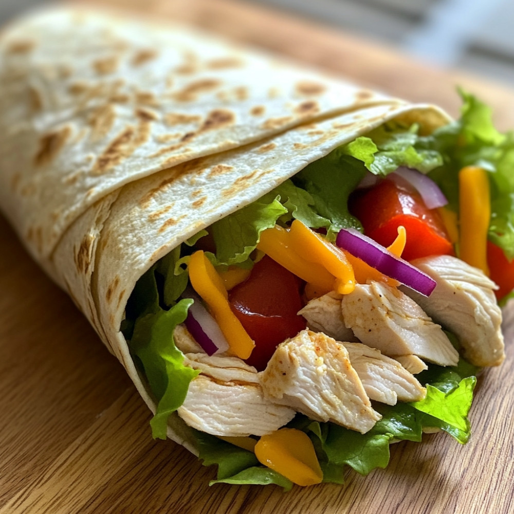 Wrap au poulet à la sauce ranch