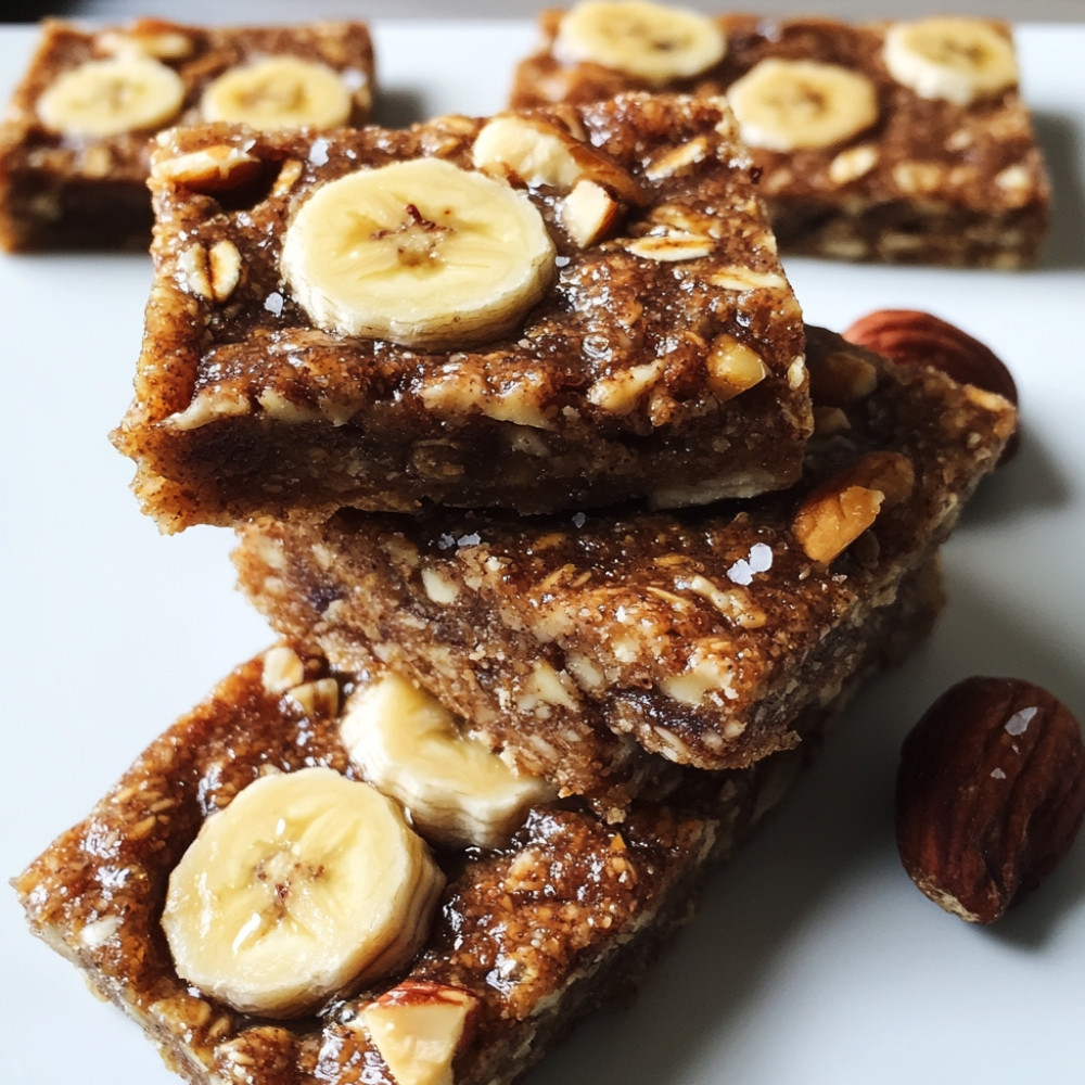 Barres aux dattes, bananes et noix