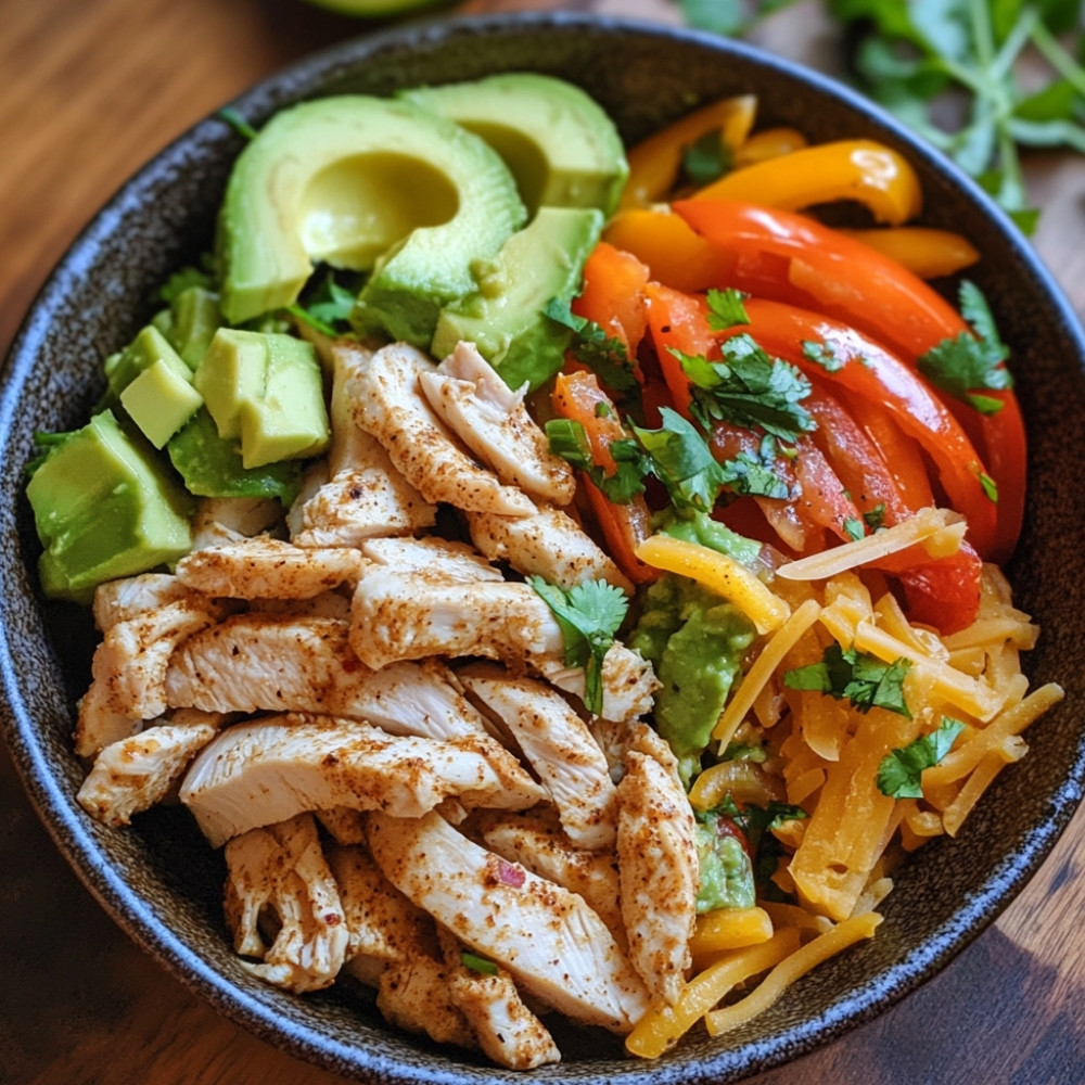 Bols fajitas au poulet