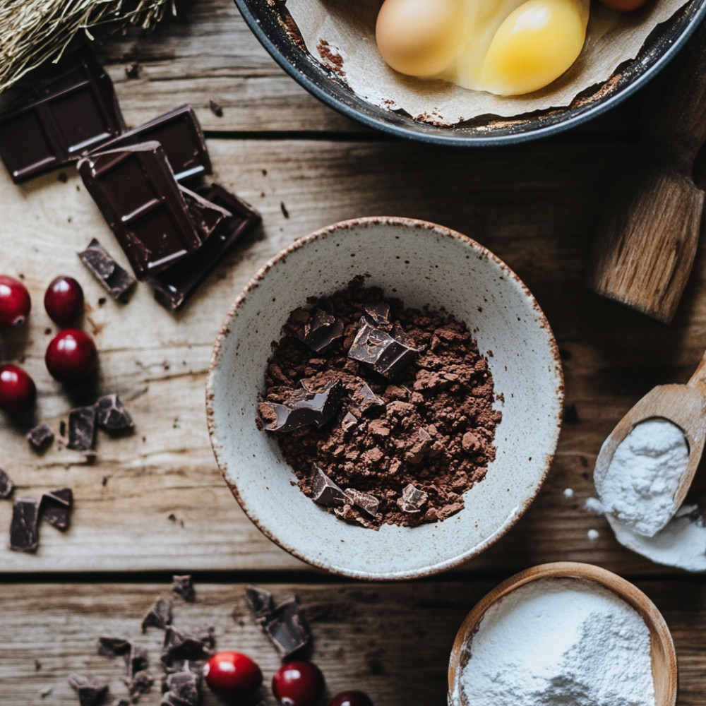 Bouchées au chocolat et canneberges