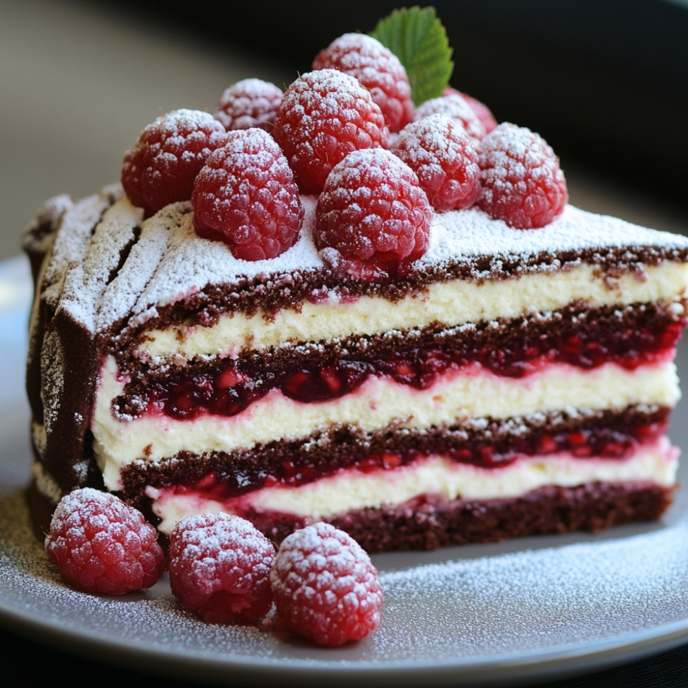 Bûche framboisier