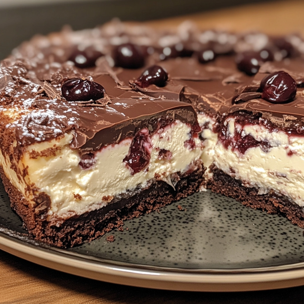 Gâteau forêt noire au fromage