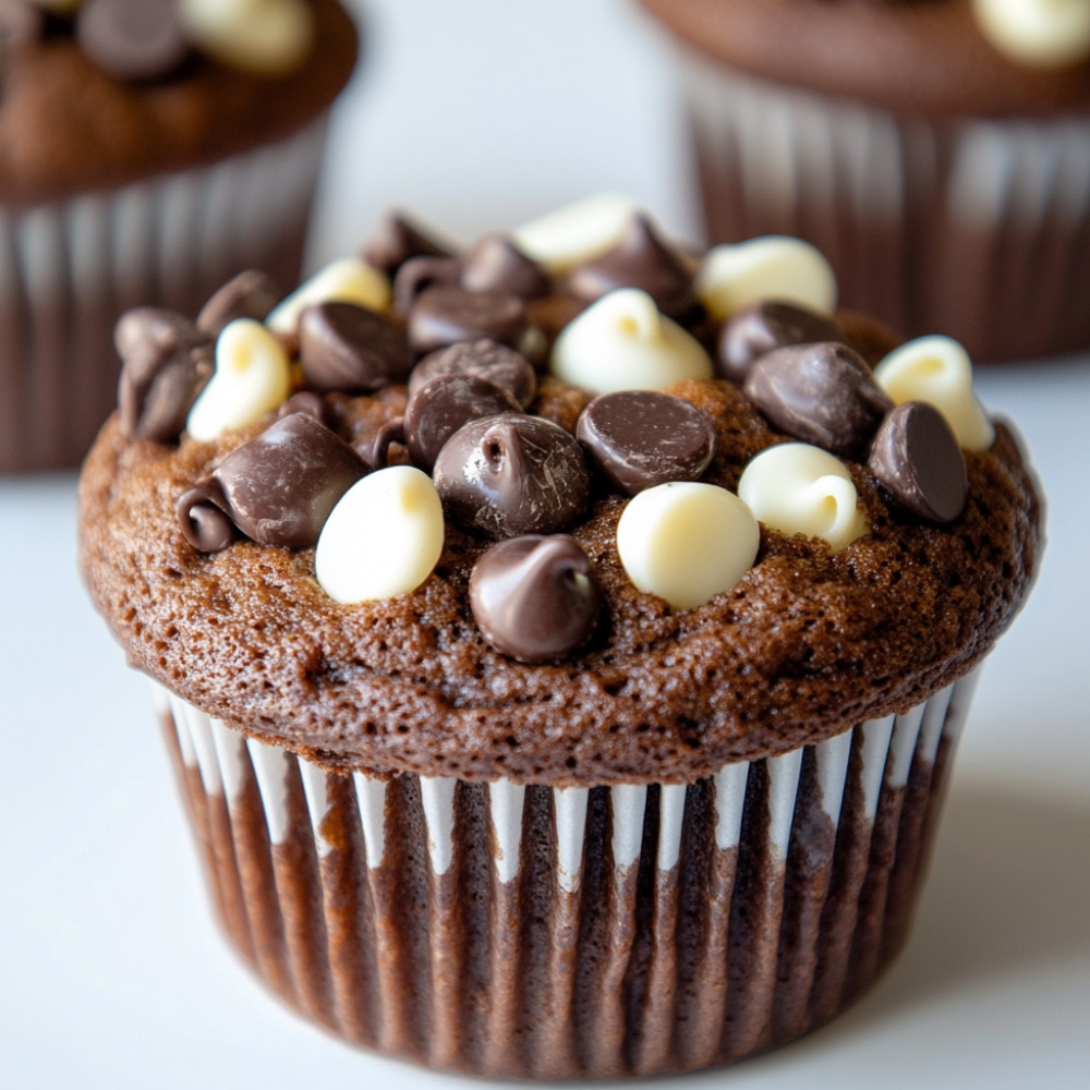 Muffins jumbo au double chocolat