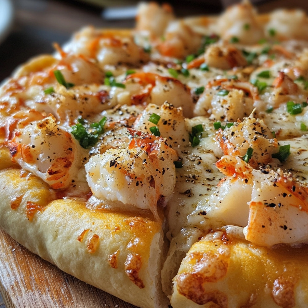 Pizza au homard style lobster roll