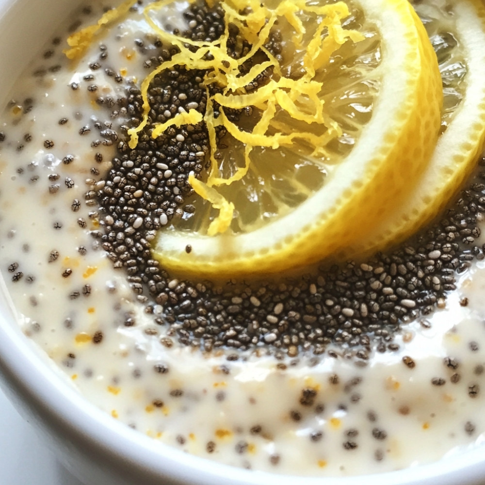 Pouding de chia citronné