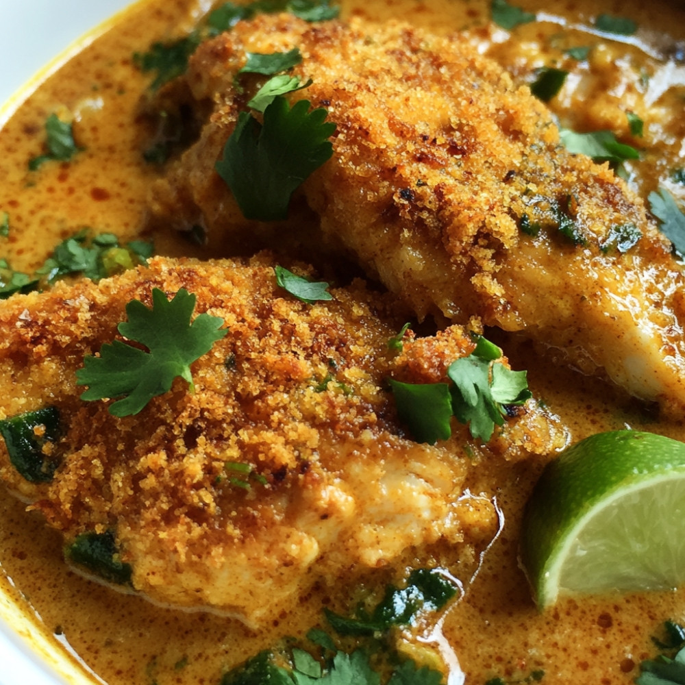 Poulet au curry croustillant