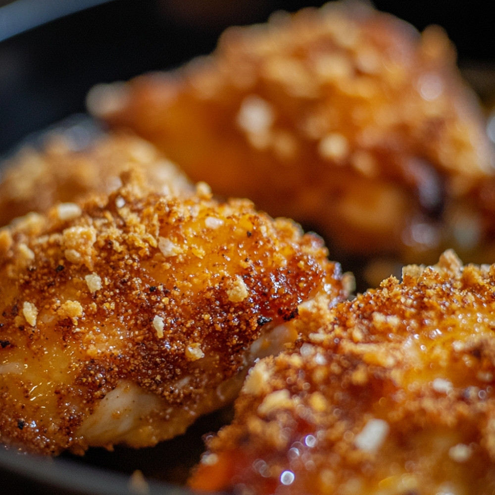 Poulet frit dans la friteuse à air chaud