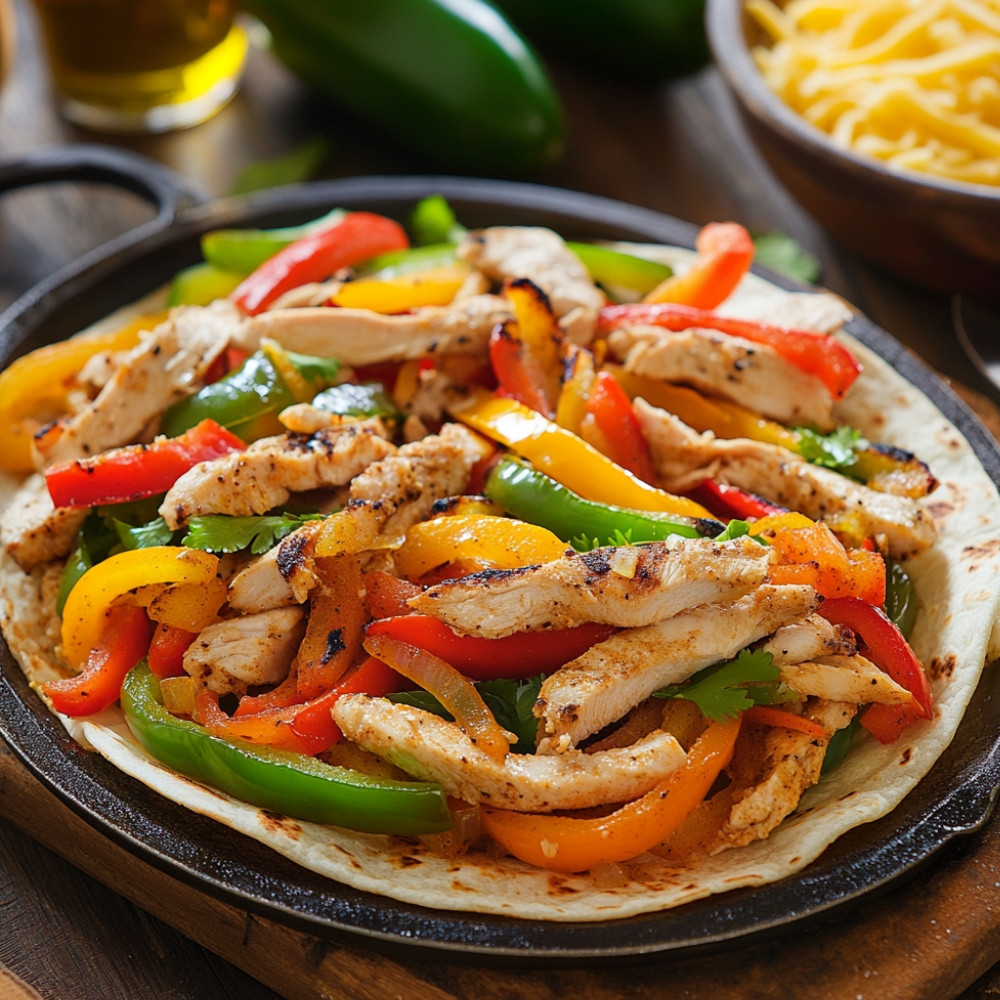 Roulades de poulet fajitas