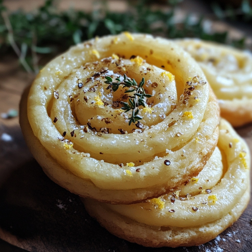 Sablés thym citron