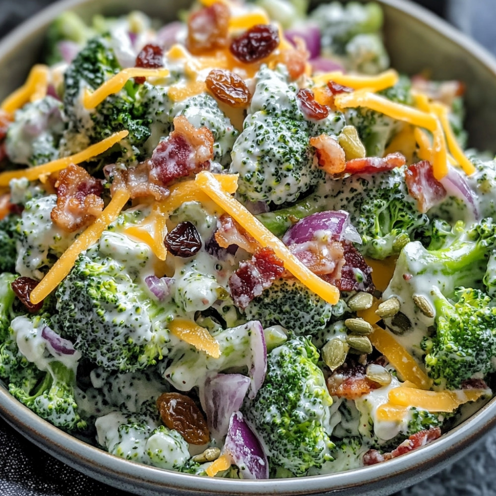 Salade de brocoli crémeuse