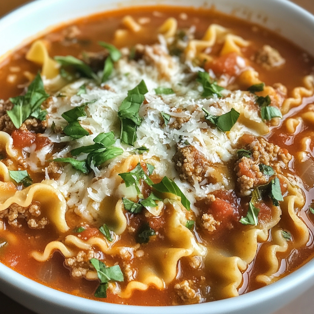Soupe à la lasagne