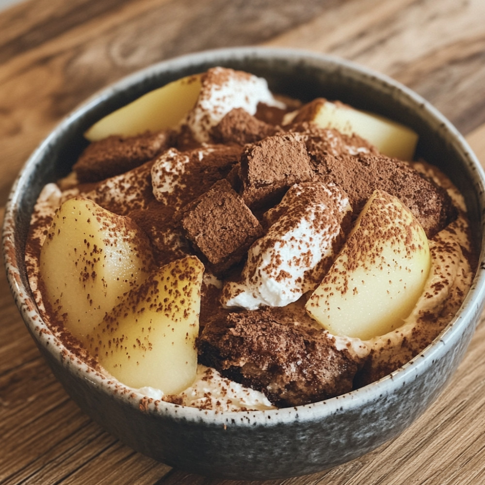 Tiramisu au pain d'épices et poires