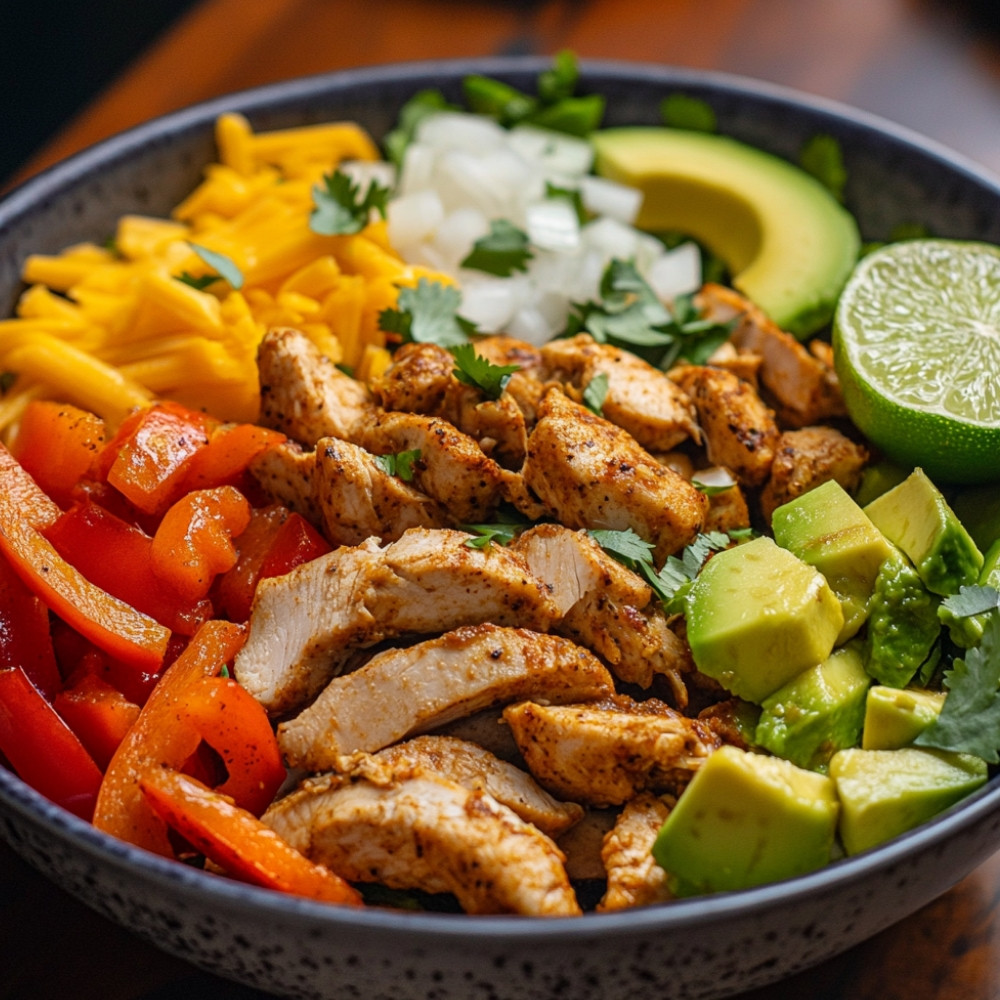 Bols fajitas au poulet