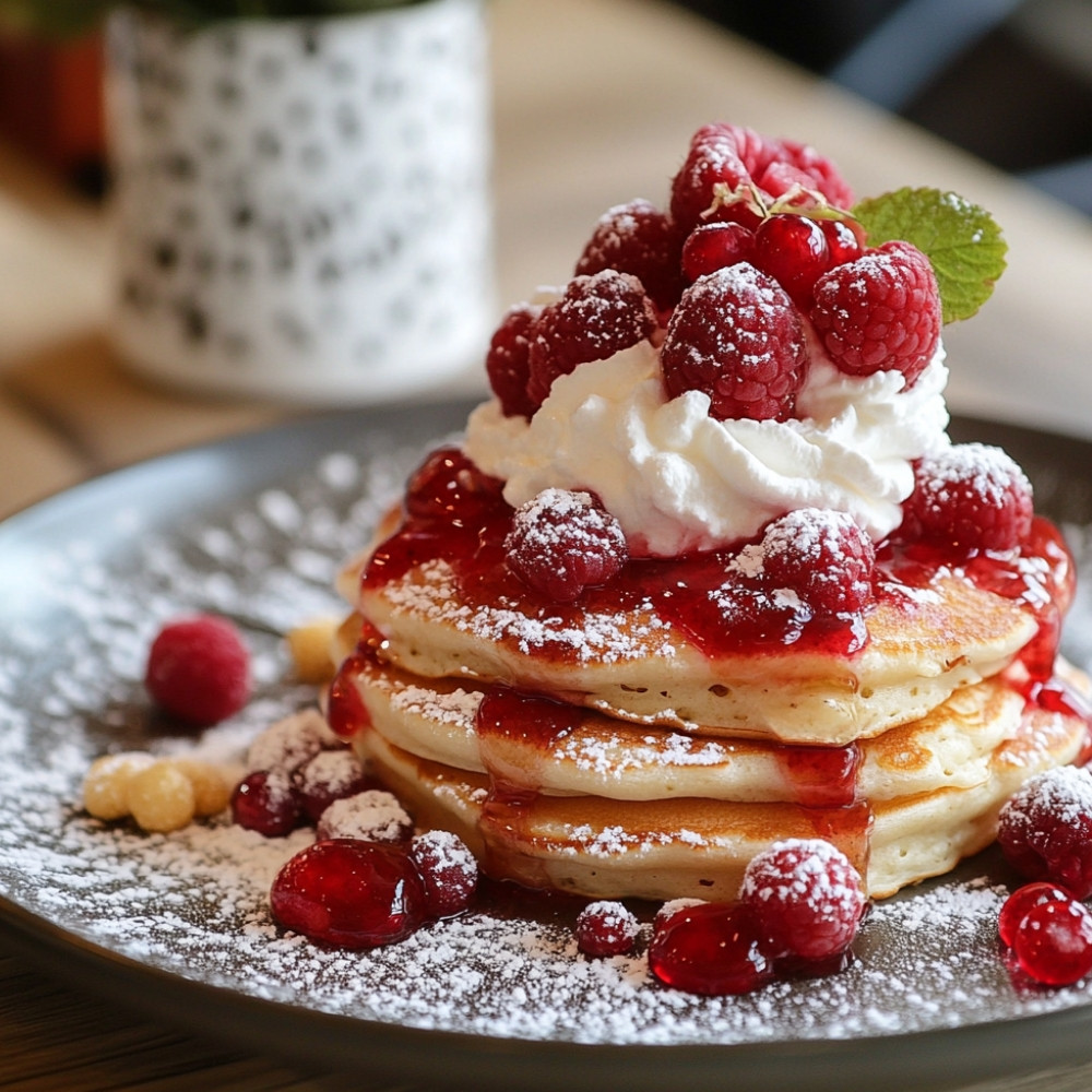 Gâteau de crêpes aux fruits rouges