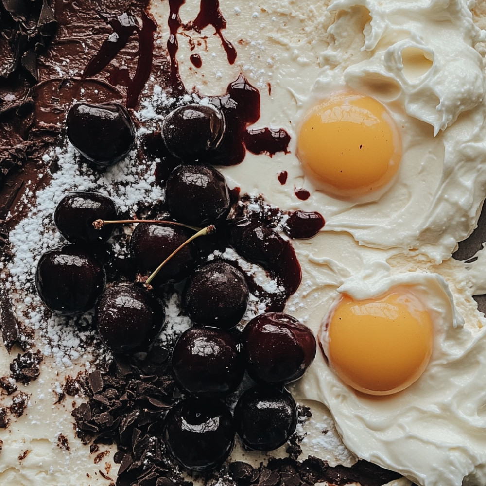 Gâteau forêt noire au fromage