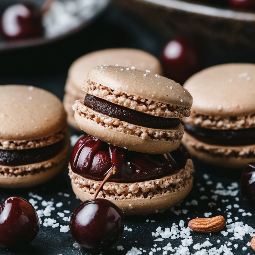 Macarons santé choco cerises