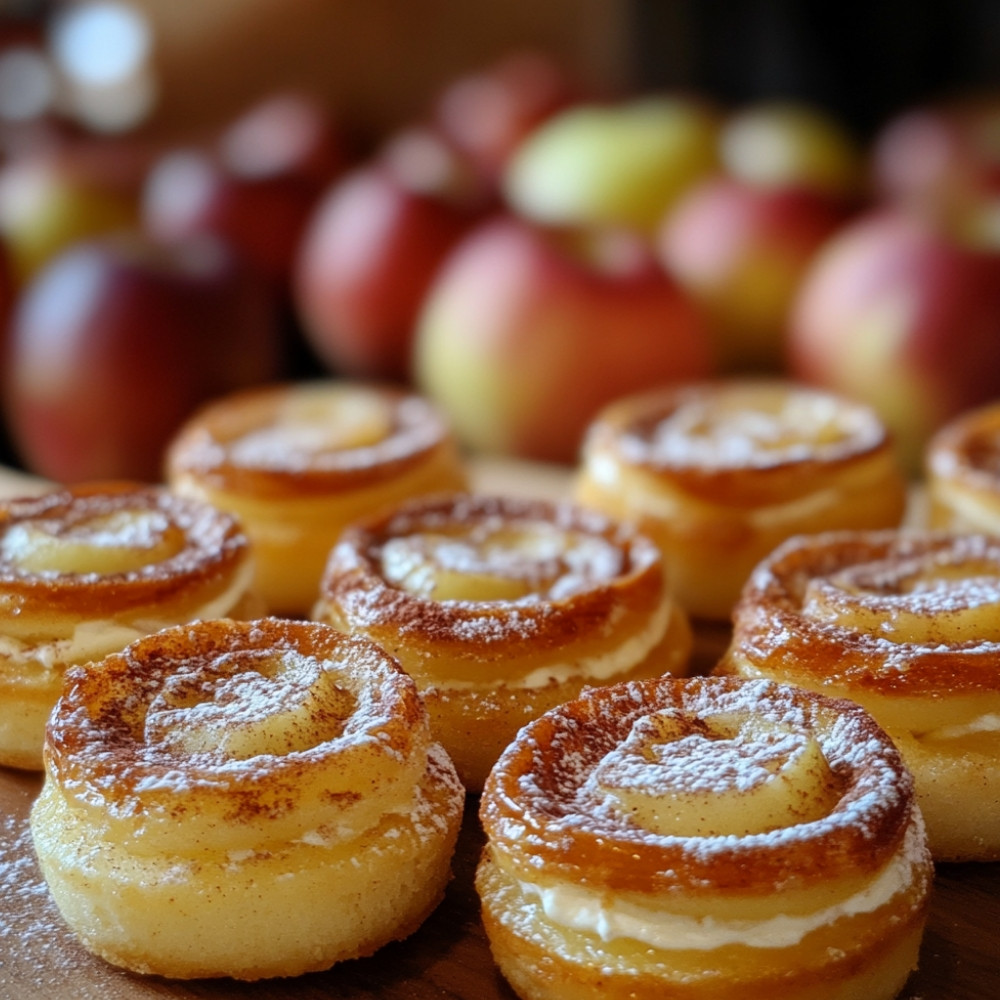 Mini gâteau au fromage et pommes